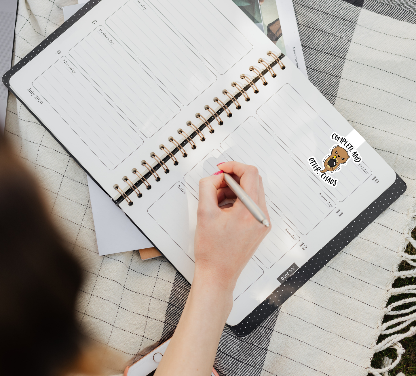 Magnetic Bookmark – “Complete and Otter Chaos” | Handmade