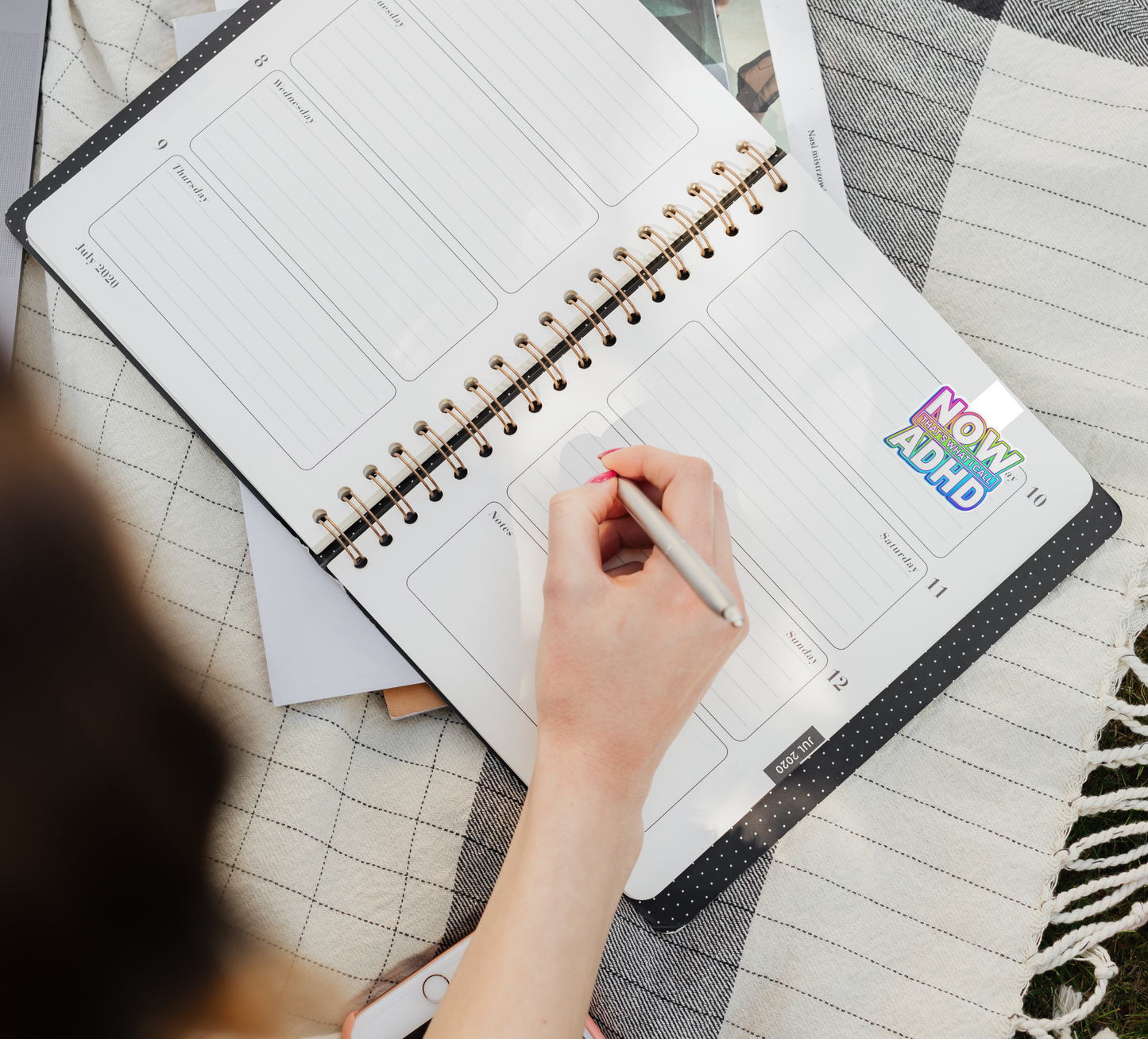 “Now That’s What I Call ADHD” Handmade Magnetic Bookmark