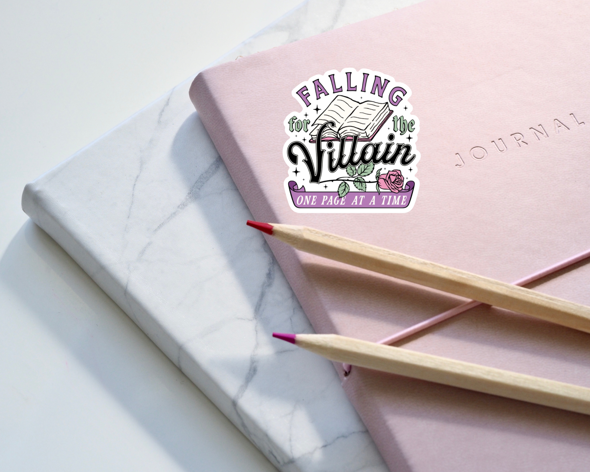Falling for the Villain Sticker | Bookish Romance Vinyl Sticker | Dark Romance Reader Gift