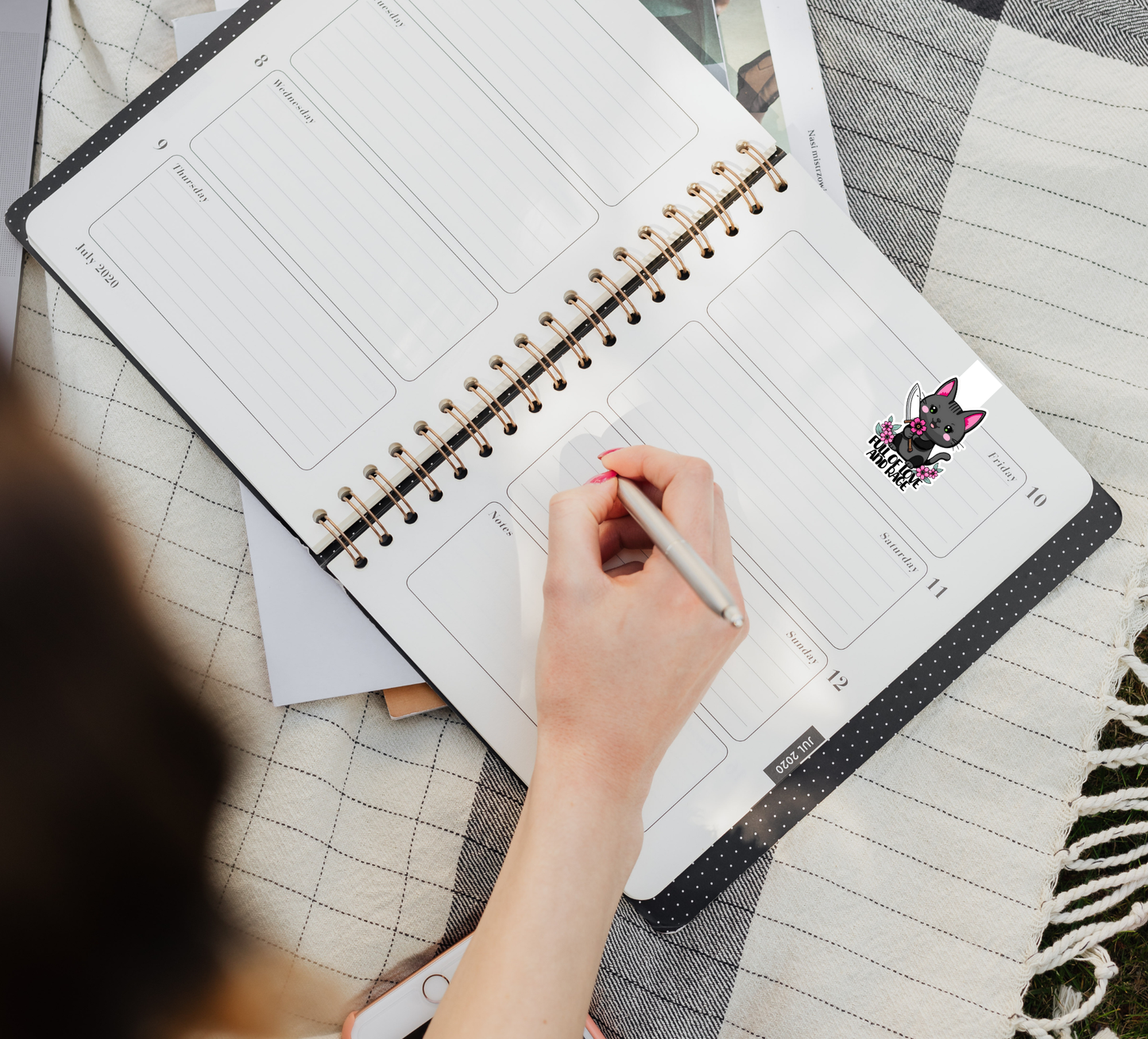 Magnetic Bookmark – “Full of Love and Rage” | Handmade