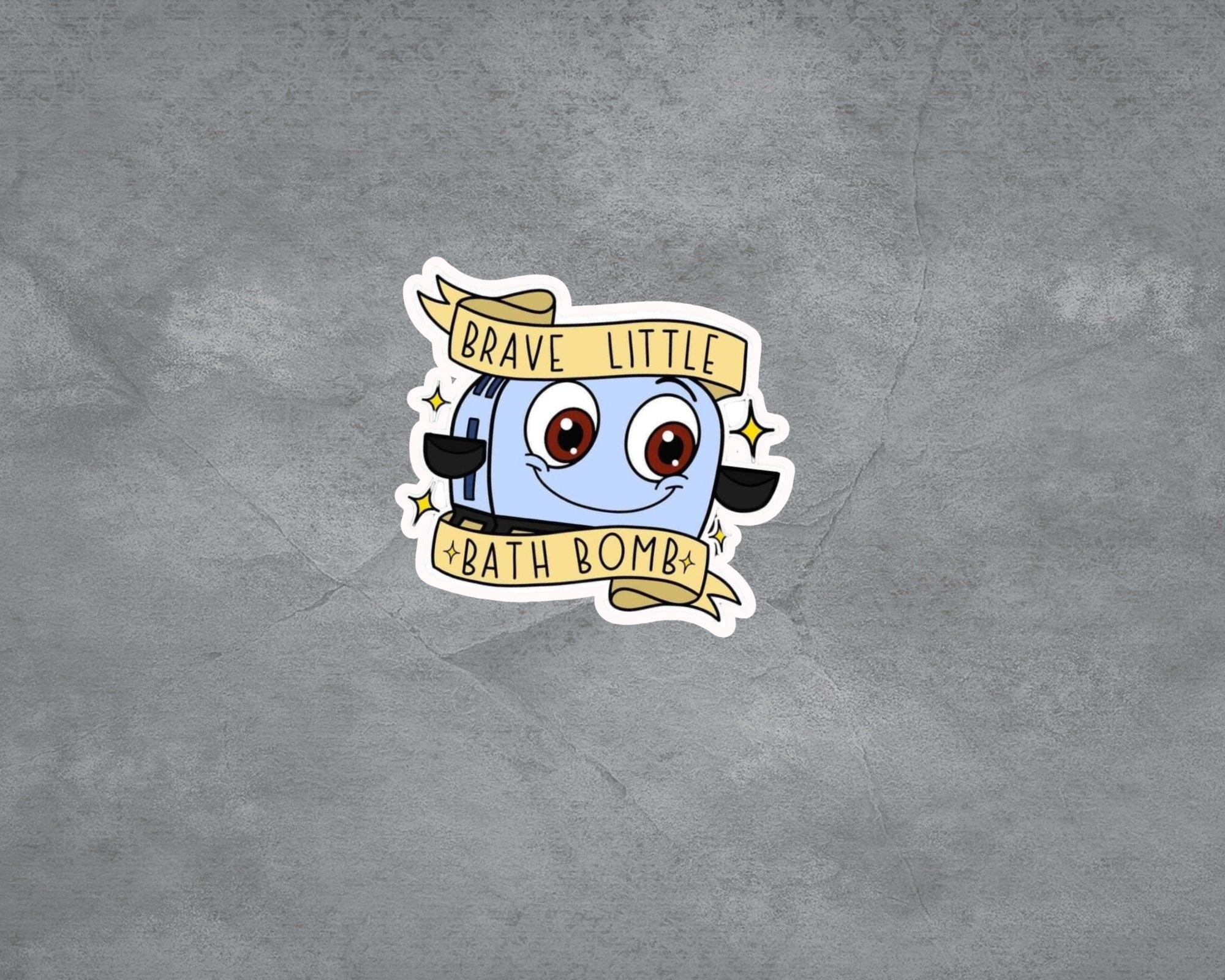 Brave Little Bath Bomb Sticker