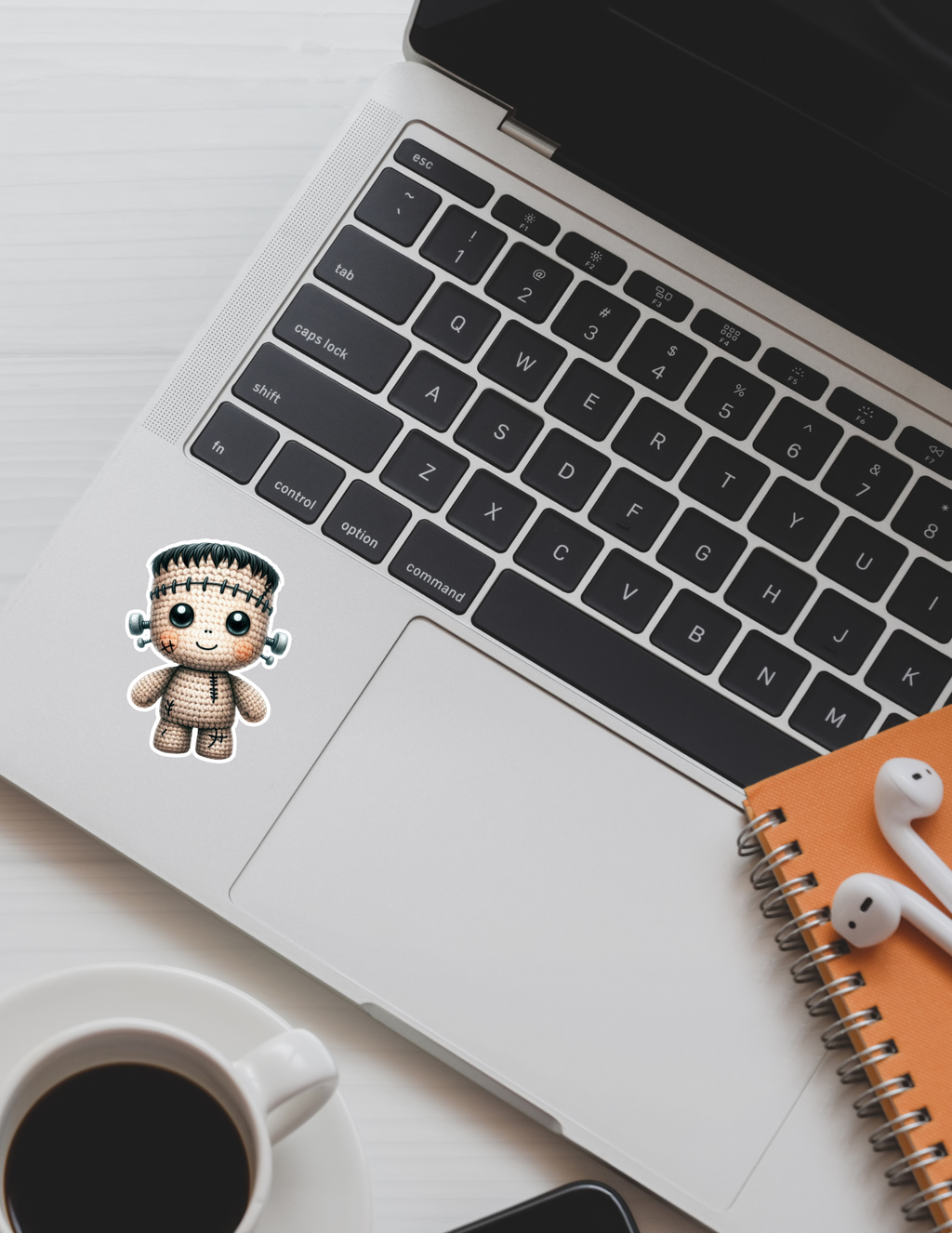 Crochet Frankenstein Kawaii Sticker