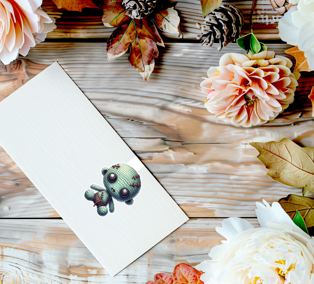 Kawaii Crochet Zombie Magnetic Bookmark