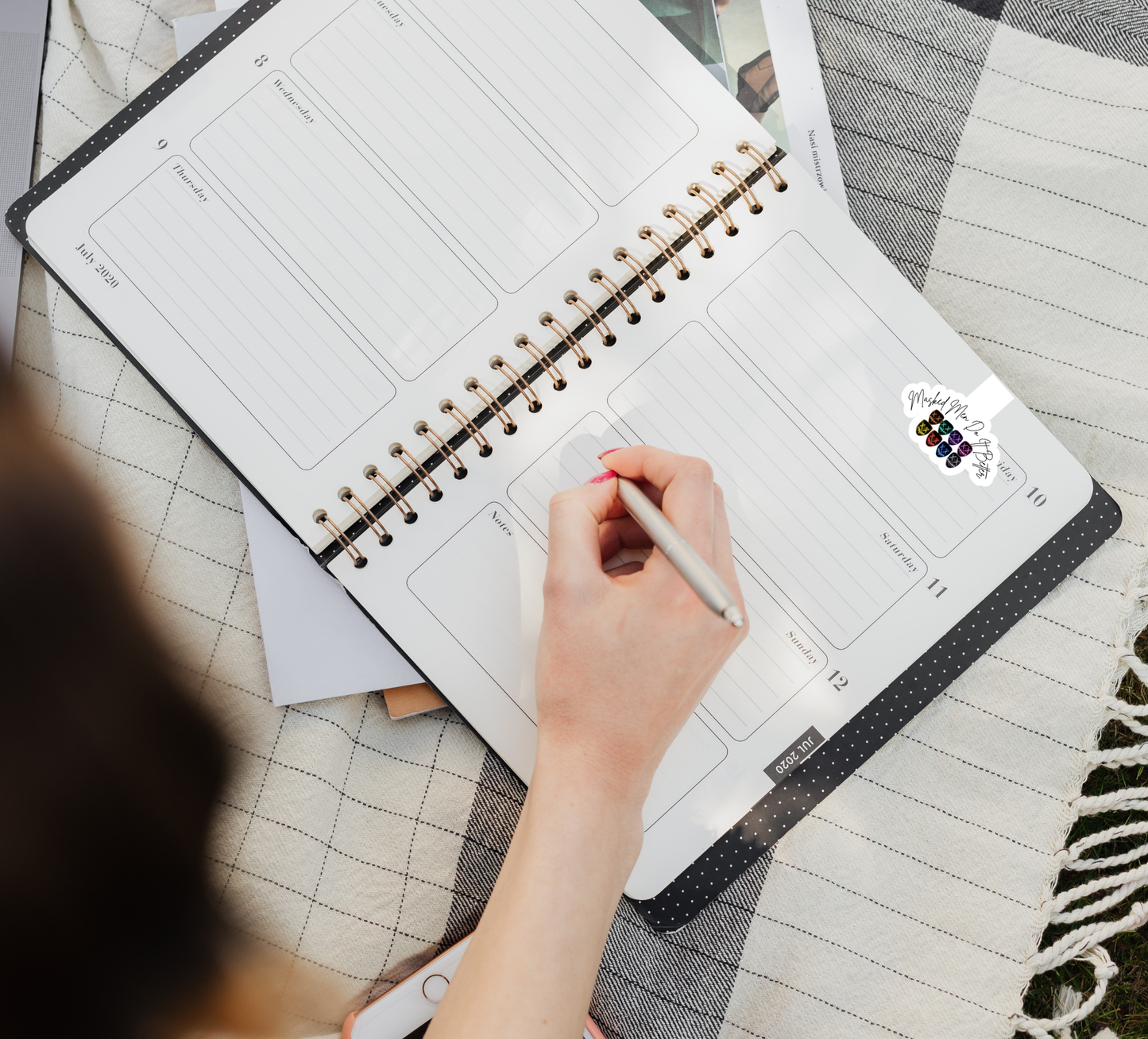 “Masked Men Do It Better” Handmade Magnetic Bookmark