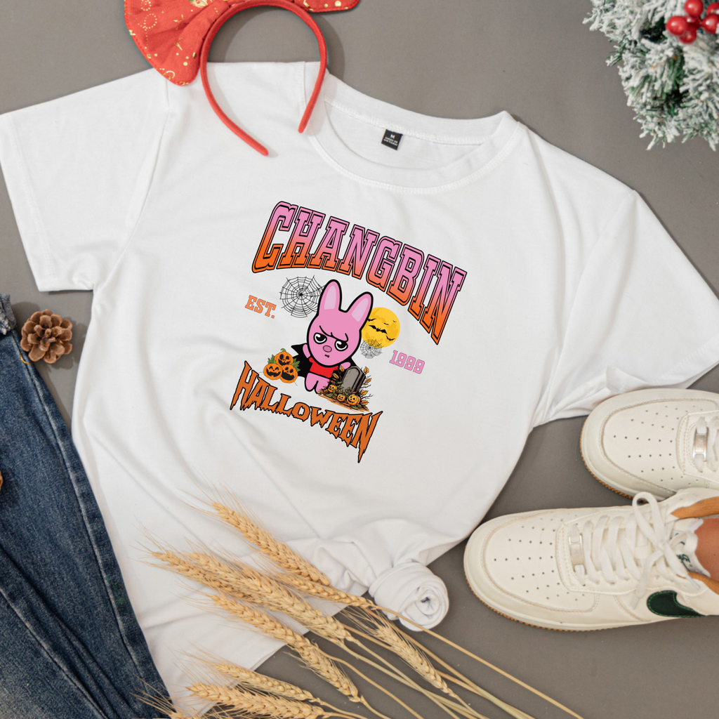 Changbin Halloween SKZOO Unisex Soft-Style T-Shirt