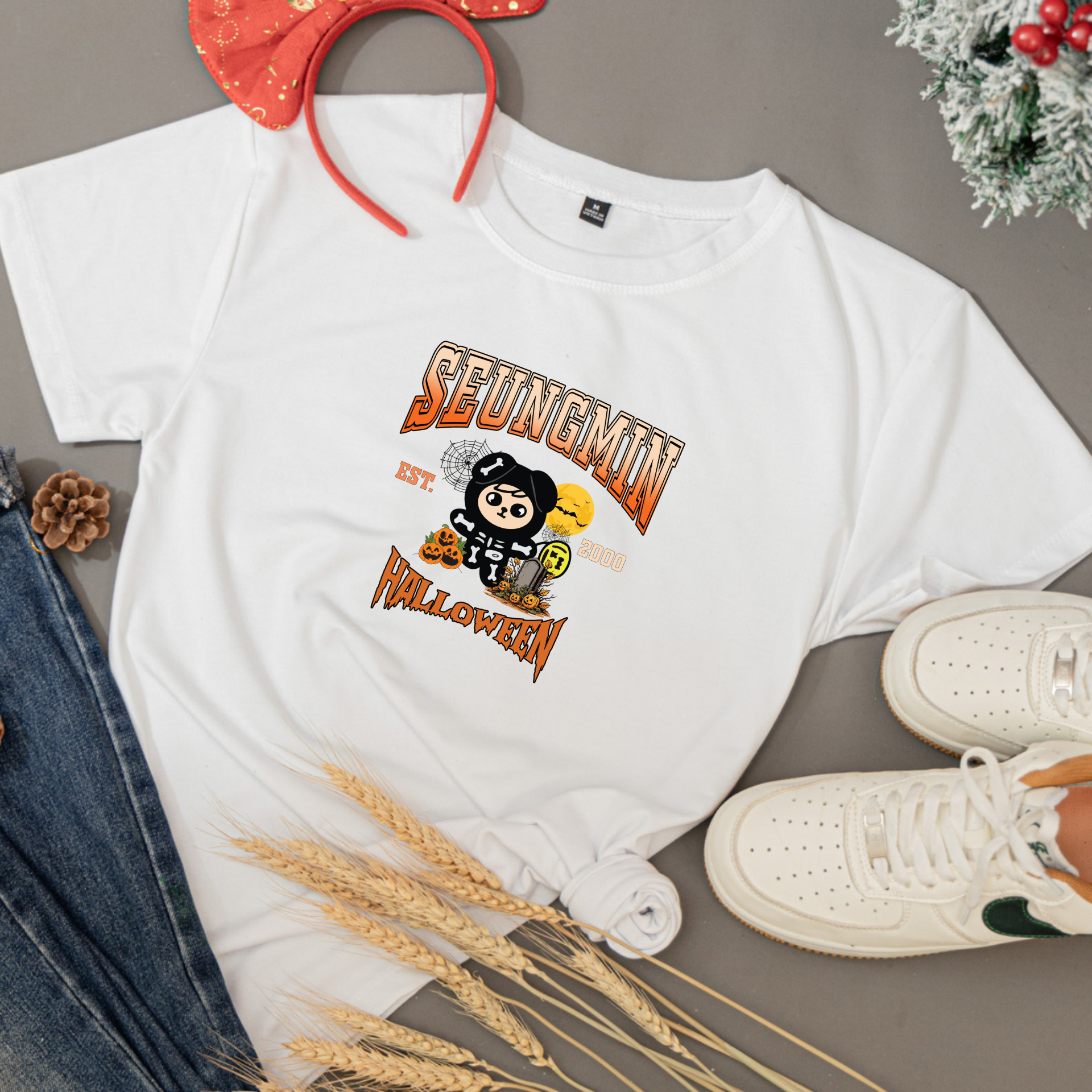 Seungmin Halloween SKZOO Unisex Softstyle T-Shirt