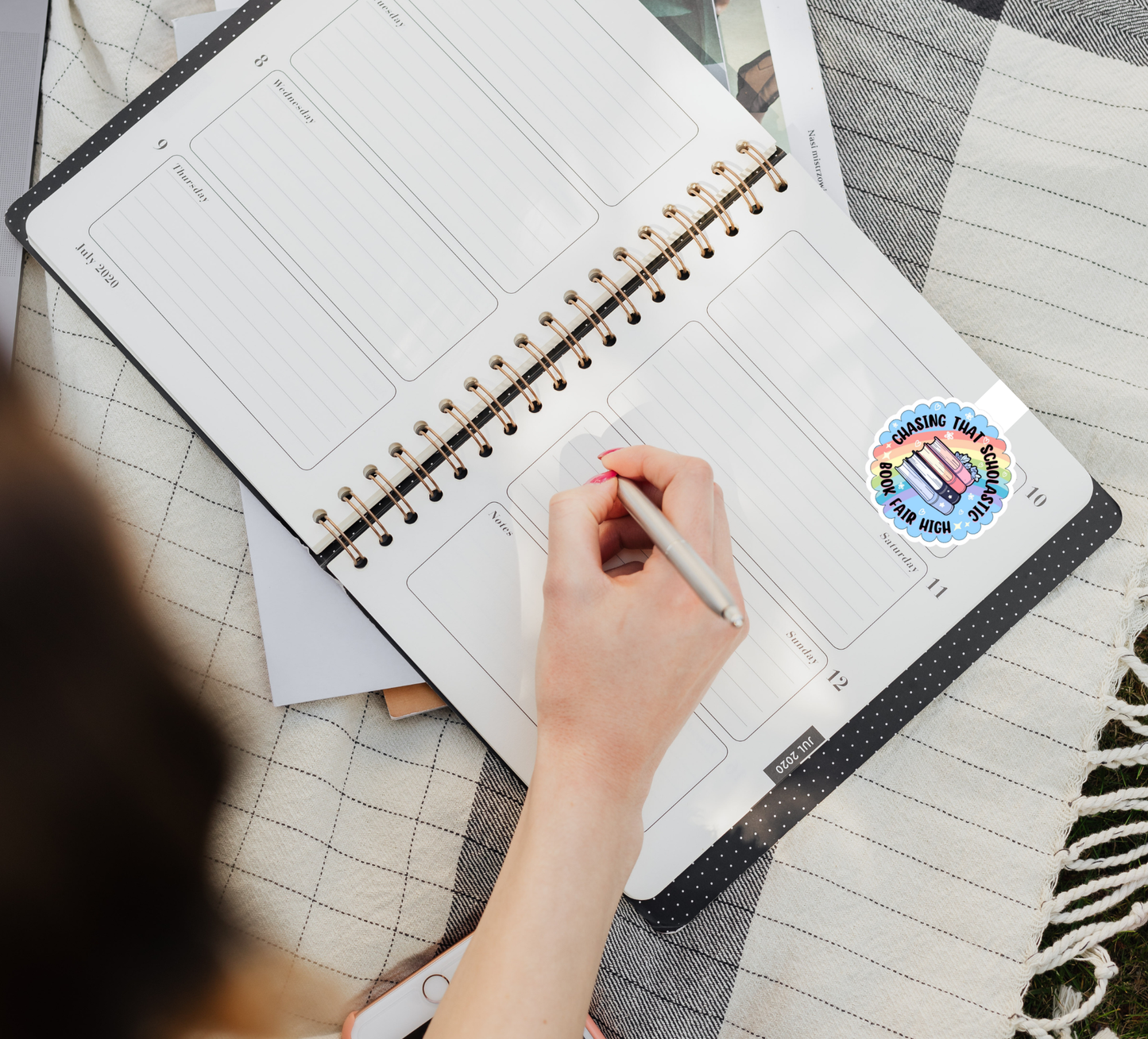 “Chasing That Scholastic Book Fair High” Handmade Magnetic Bookmark
