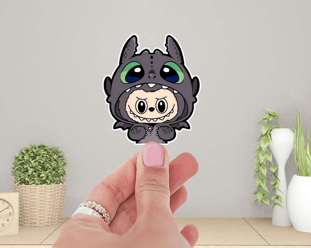 Toothless  Labubu Sticker