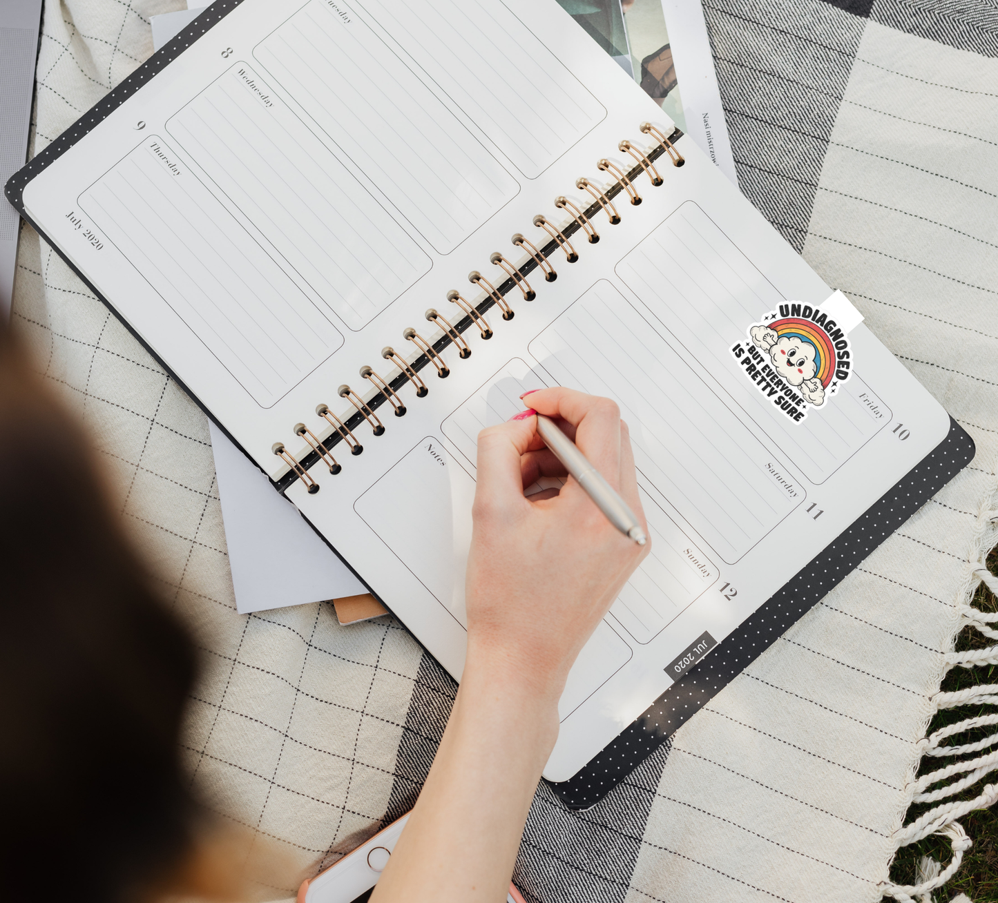 Magnetic Bookmark – “Undiagnosed But Everyone Is Pretty Sure” | Handmade