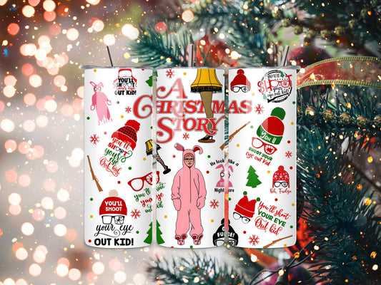 A Christmas Story Themed Tumbler