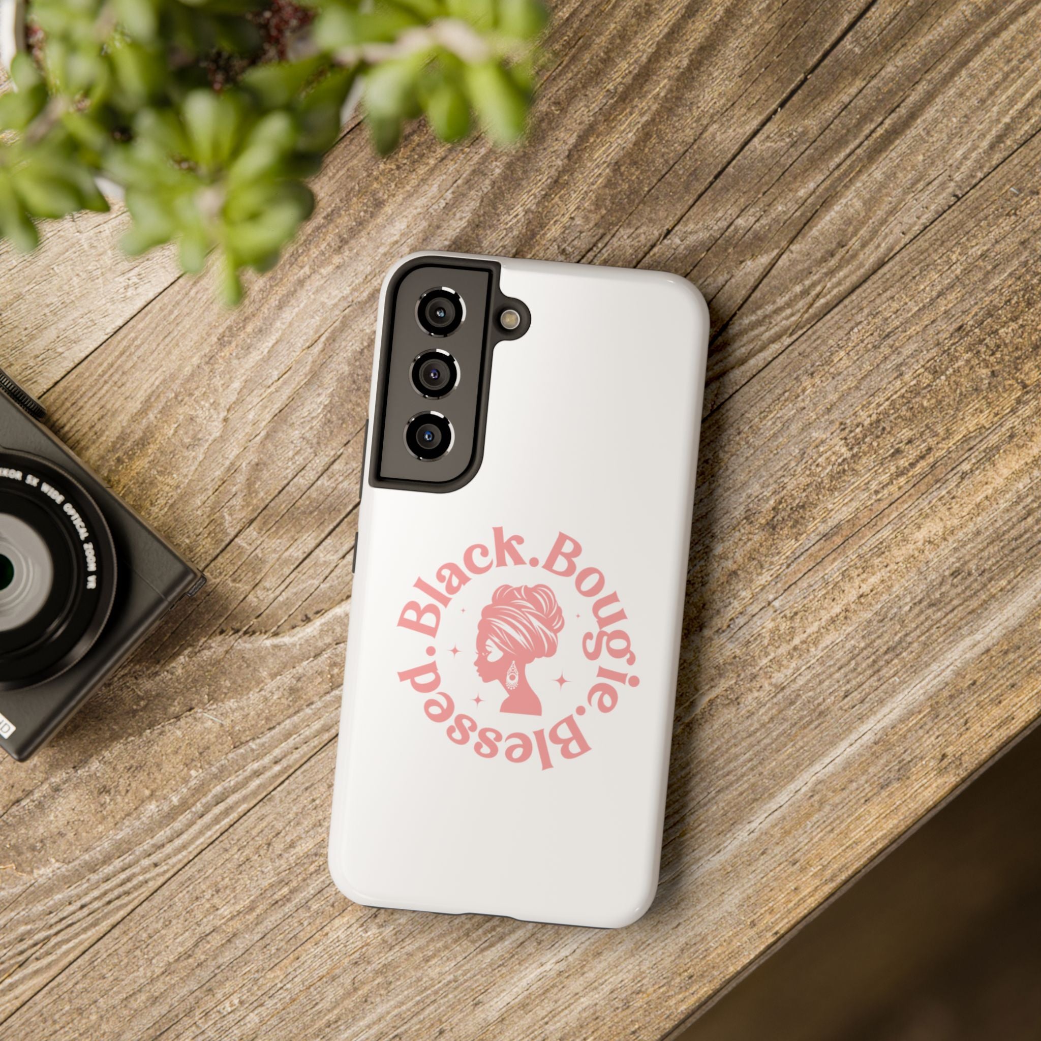 Black Bougie Blessed Phone Case – Impact Resistant for iPhone & Samsung