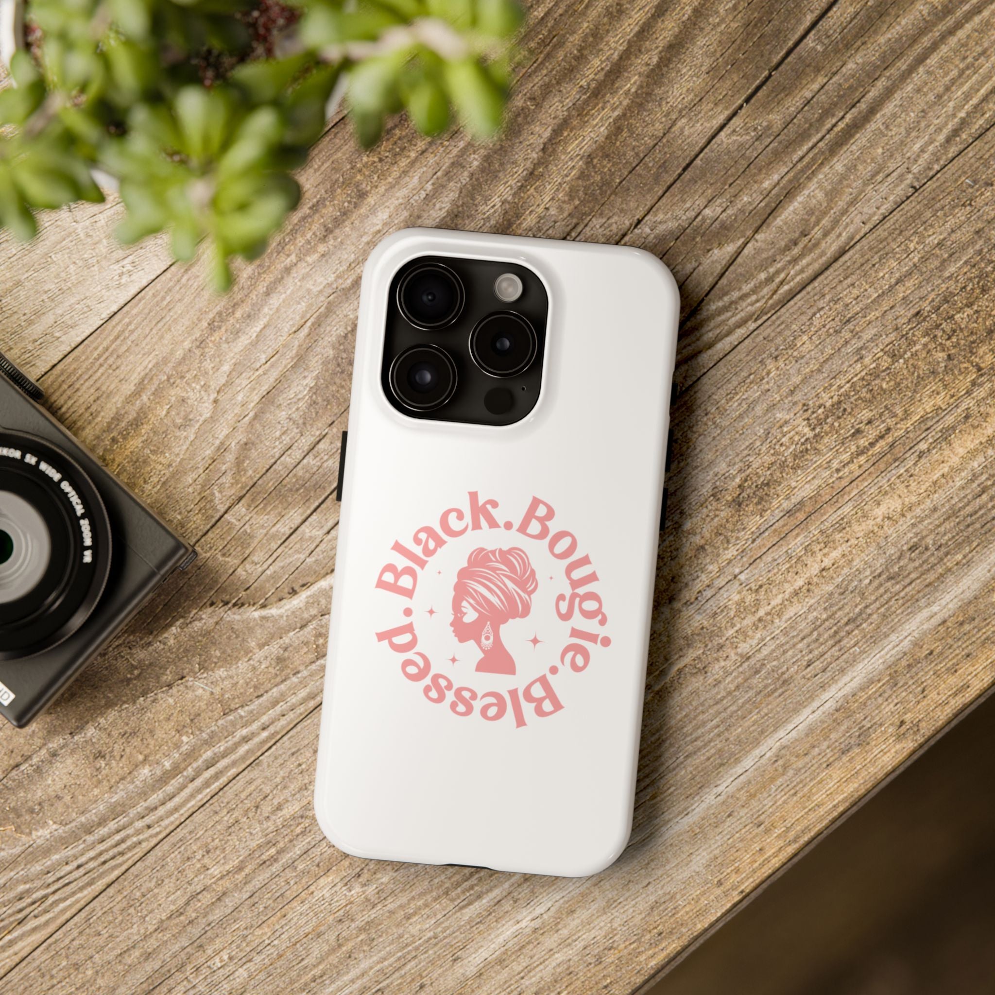 Black Bougie Blessed Phone Case – Impact Resistant for iPhone & Samsung