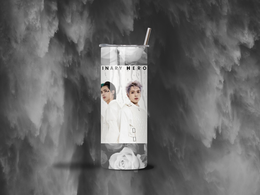 20 oz Xdinary Heroes Black & White Tumbler