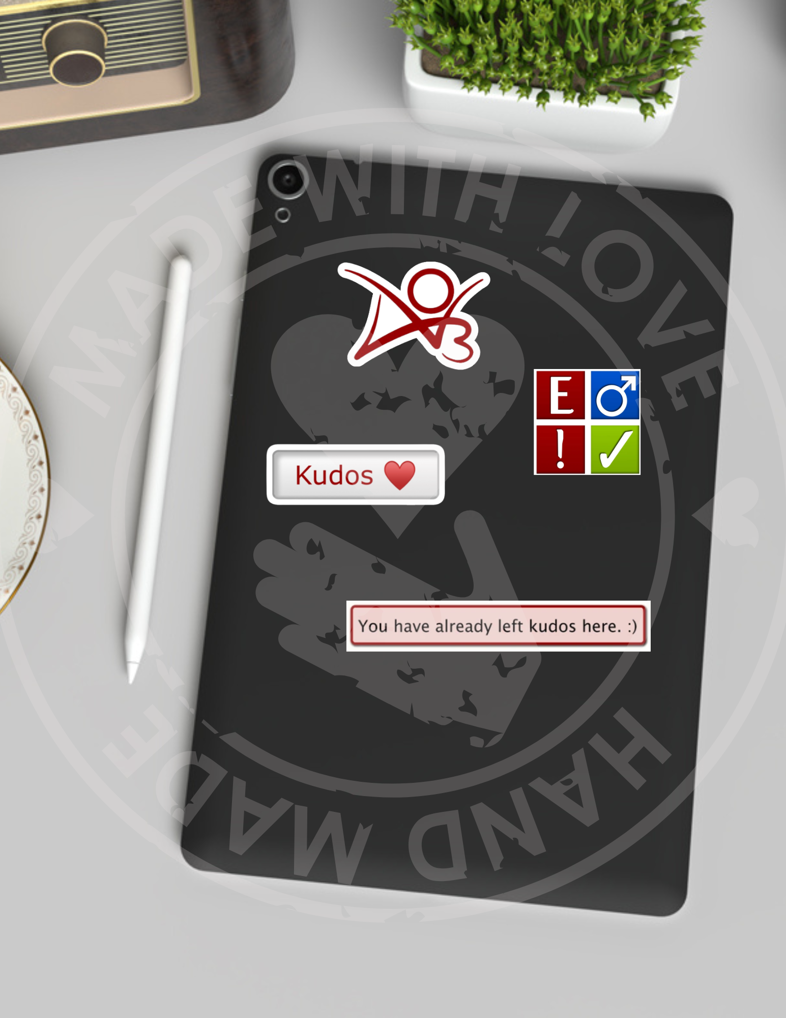 4-Pack AO3 Fanfiction Stickers