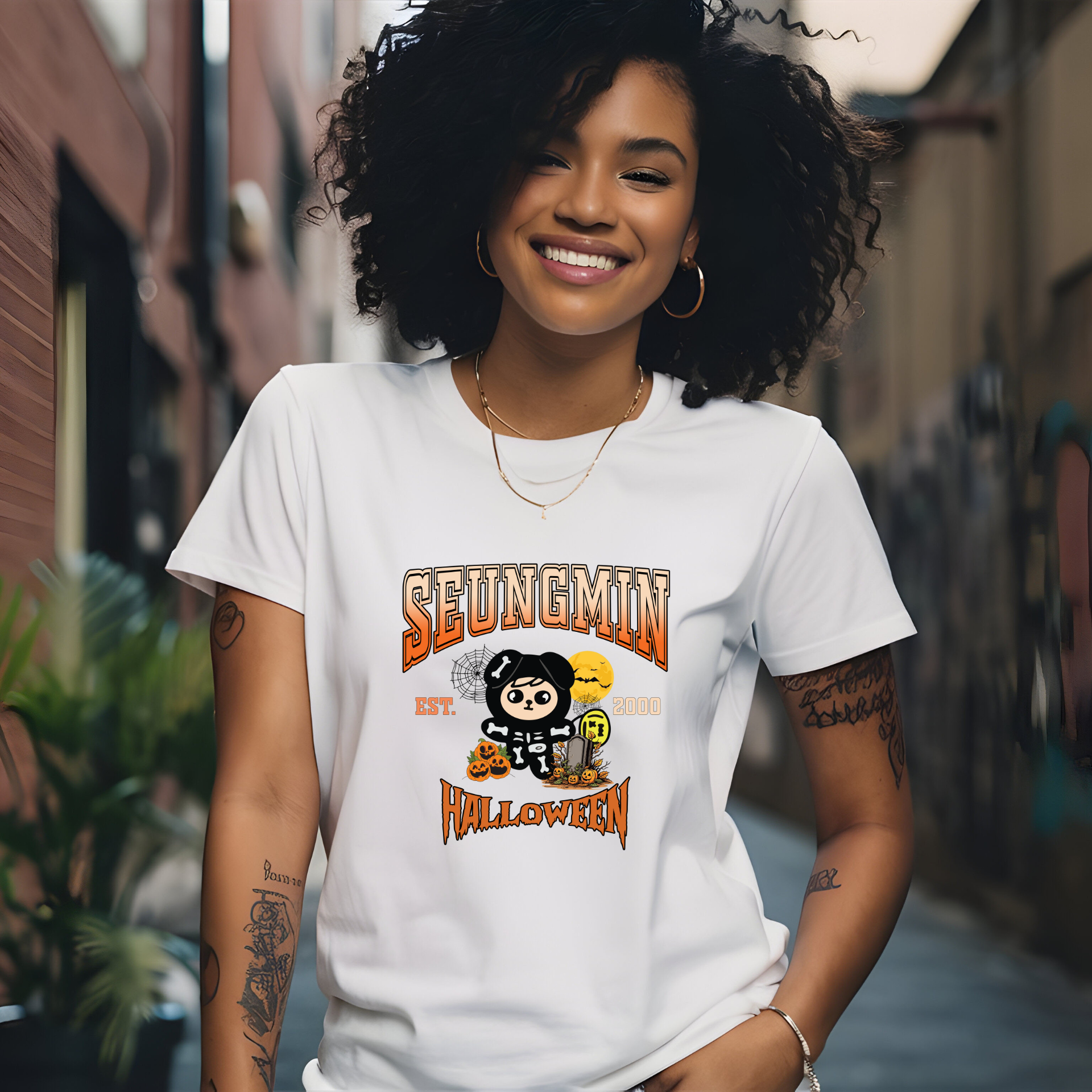 Seungmin Halloween SKZOO Unisex Softstyle T-Shirt