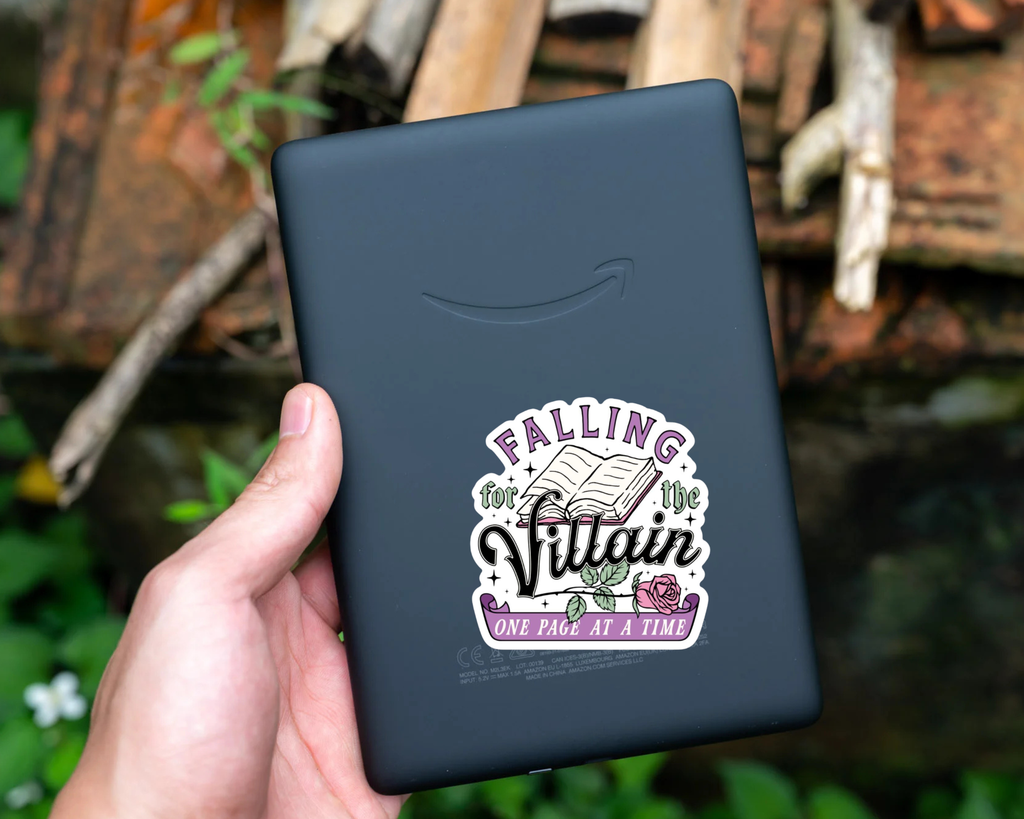 Falling for the Villain Sticker | Bookish Romance Vinyl Sticker | Dark Romance Reader Gift