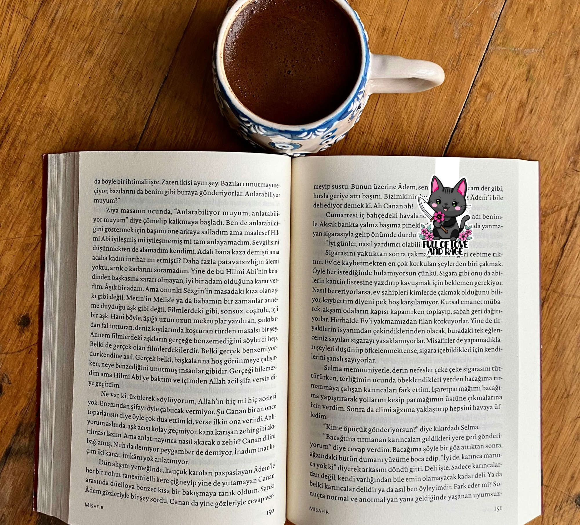 Magnetic Bookmark – “Full of Love and Rage” | Handmade