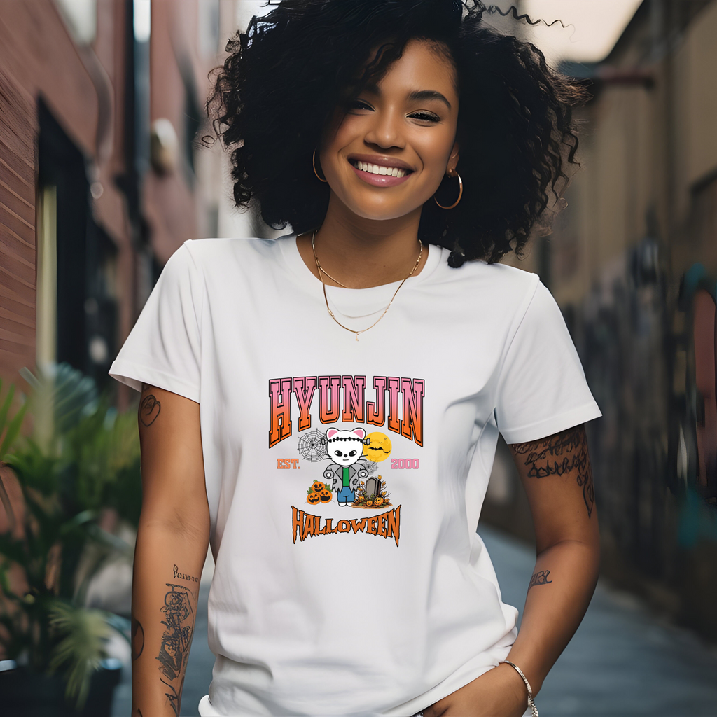 Hyunjin Halloween SKZOO Unisex Soft-Style T-Shirt