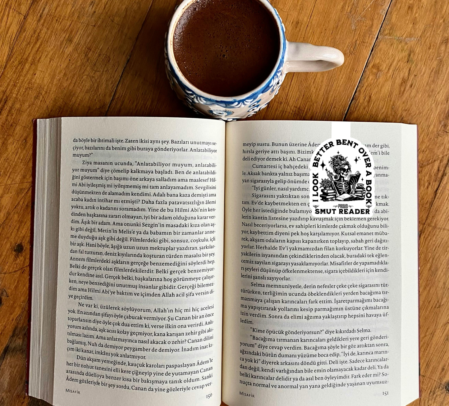 Magnetic Bookmark – “I Look Better Bent Over a Book – Proud Smut Reader” | Handmade