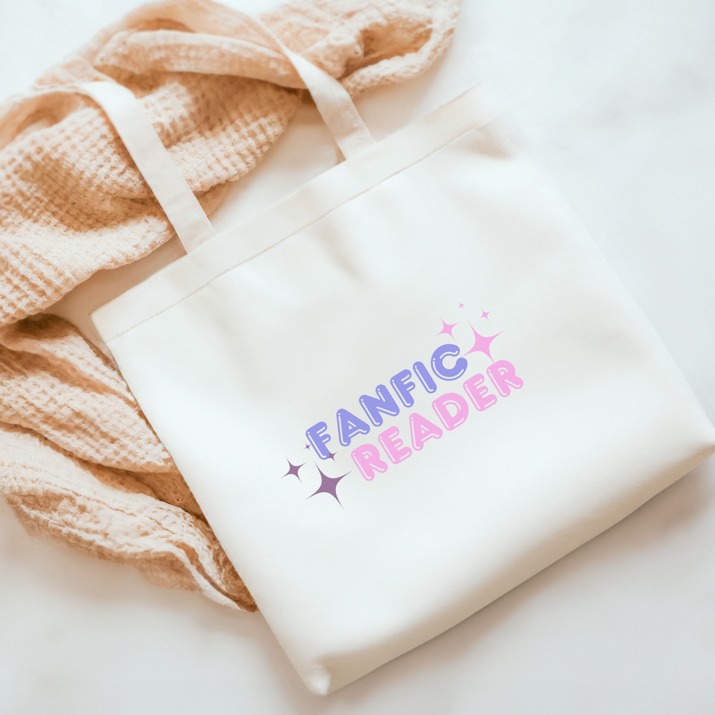 “Fanfic Reader” Tote Bag – Perfect for Book Lovers and Fandom Enthusiasts