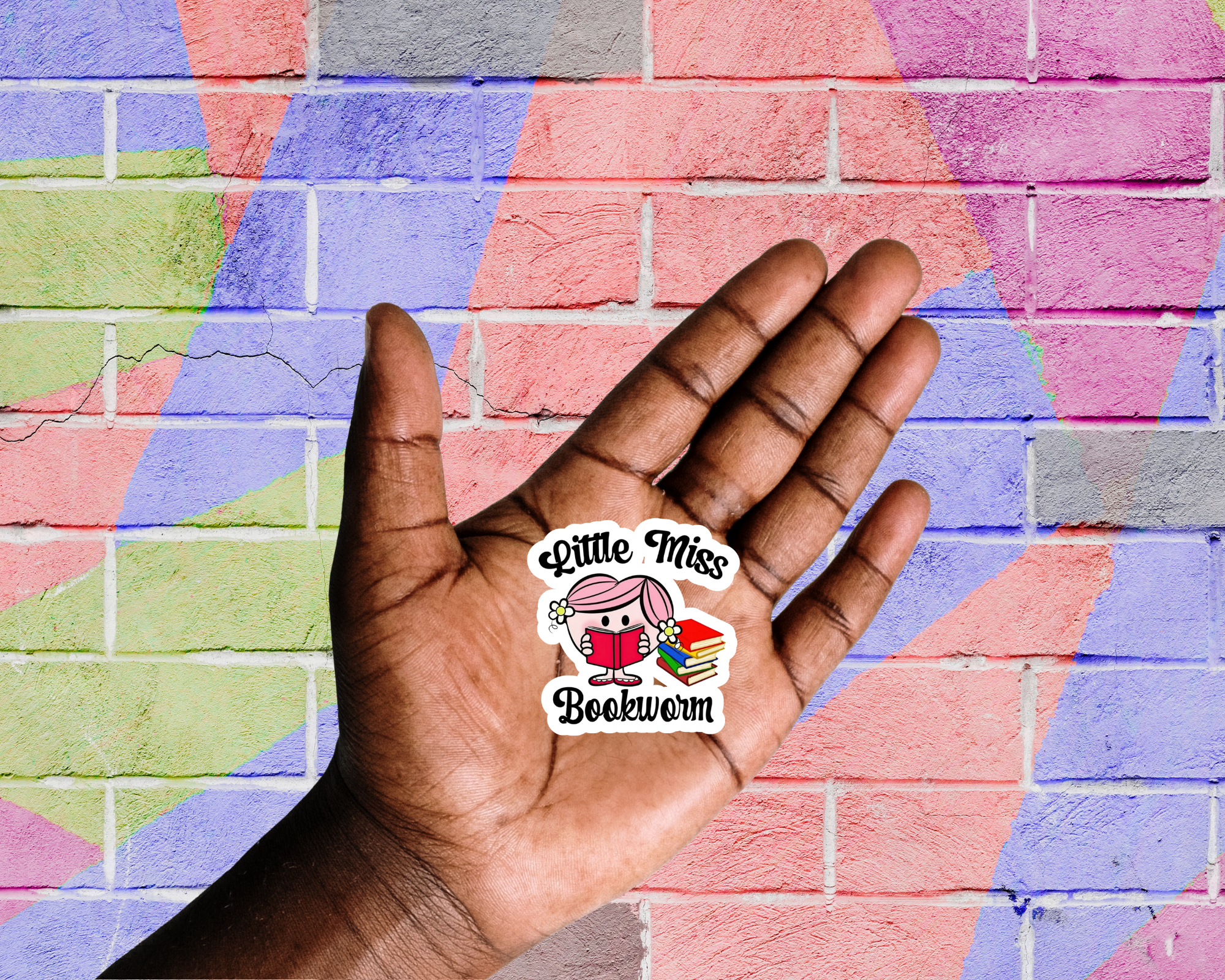 Little Miss Bookworm Sticker