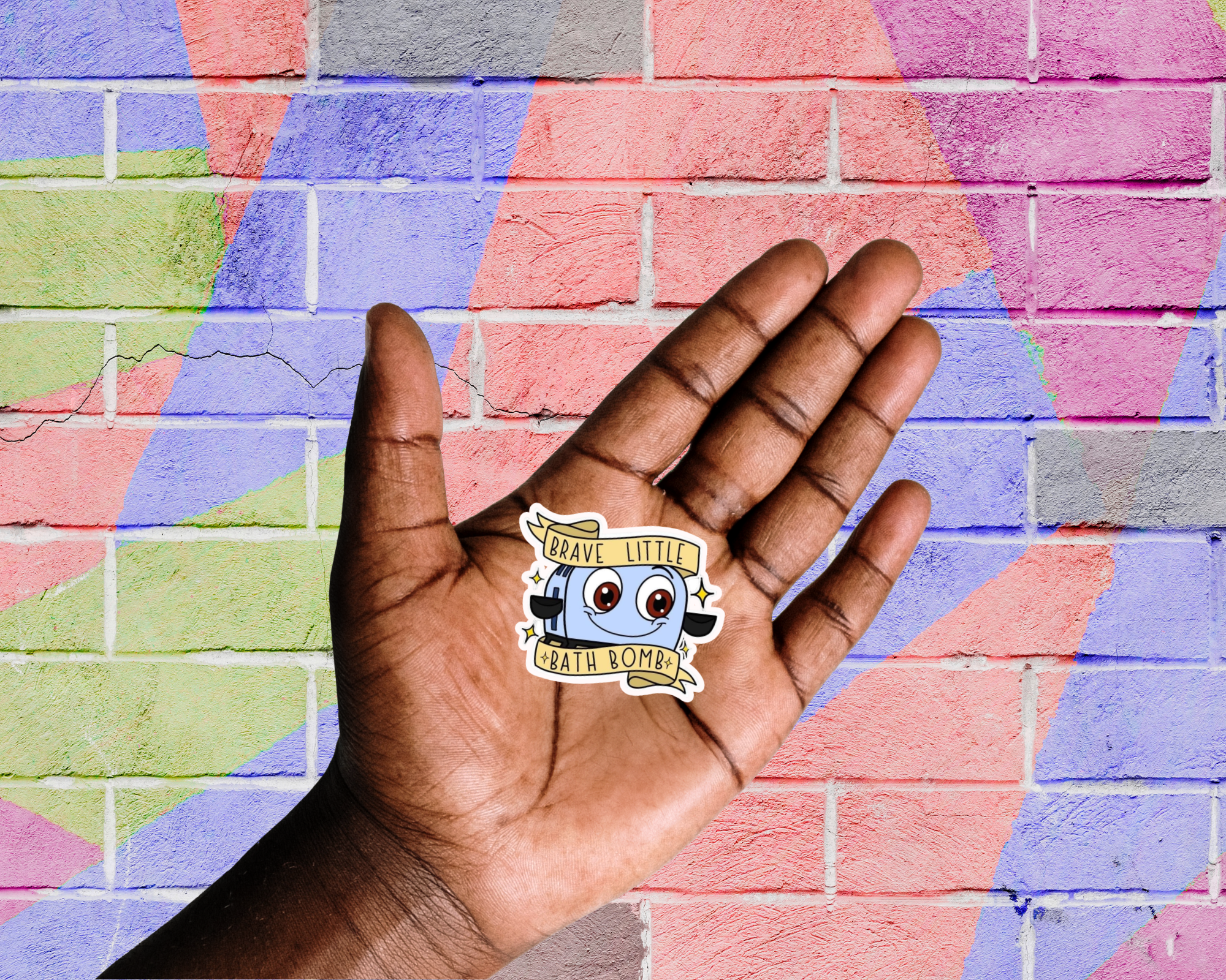Brave Little Bath Bomb Sticker