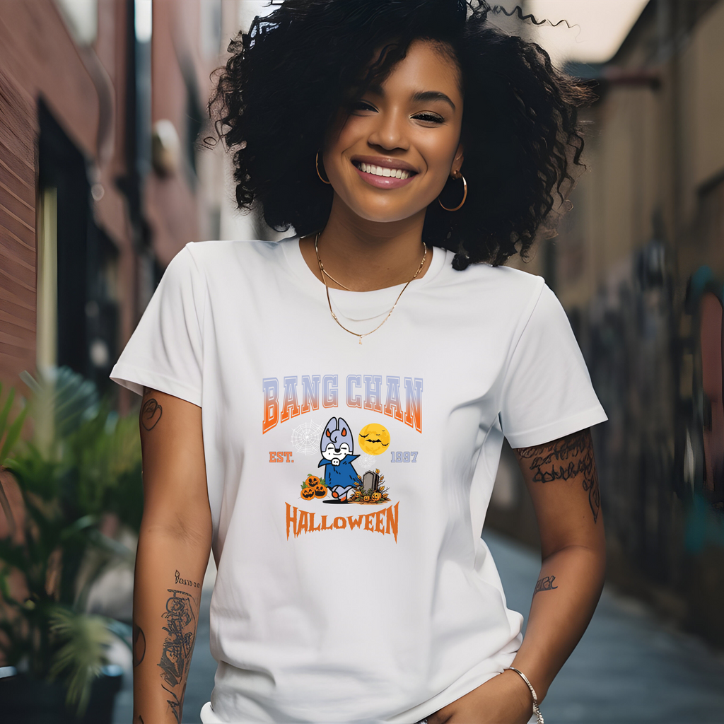 Bang Chan Halloween SKZOO Unisex Soft-Style T-Shirt
