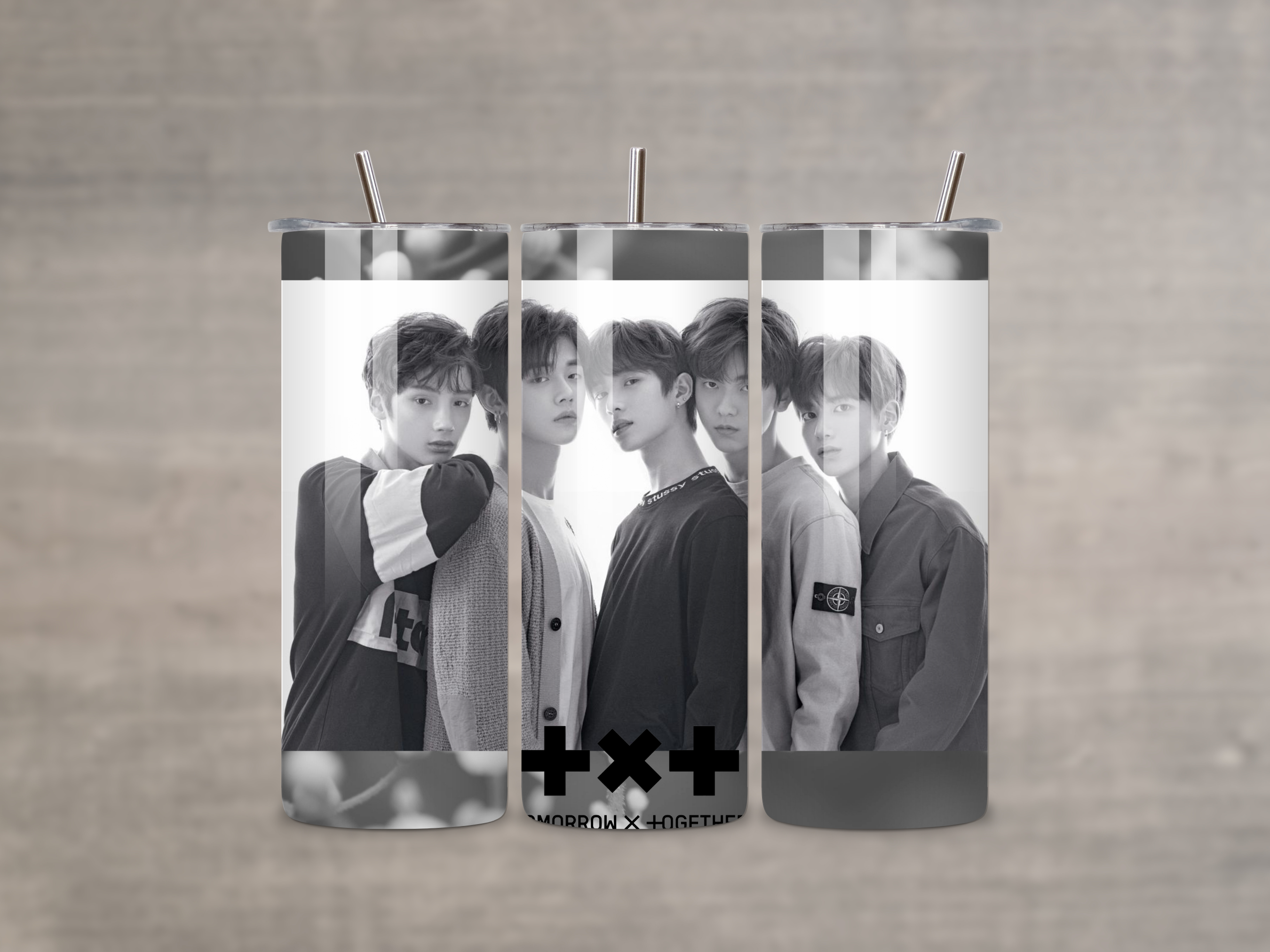 20 oz TXT Black & White Tumbler