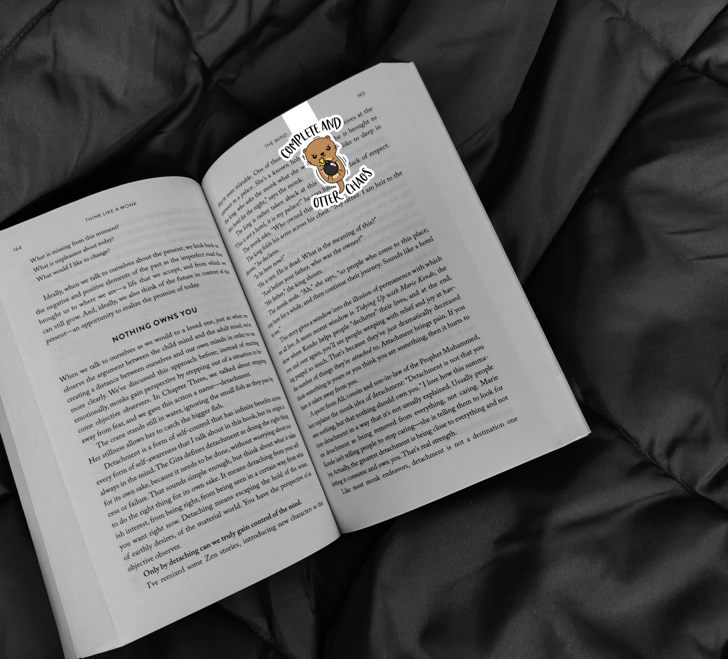 Magnetic Bookmark – “Complete and Otter Chaos” | Handmade