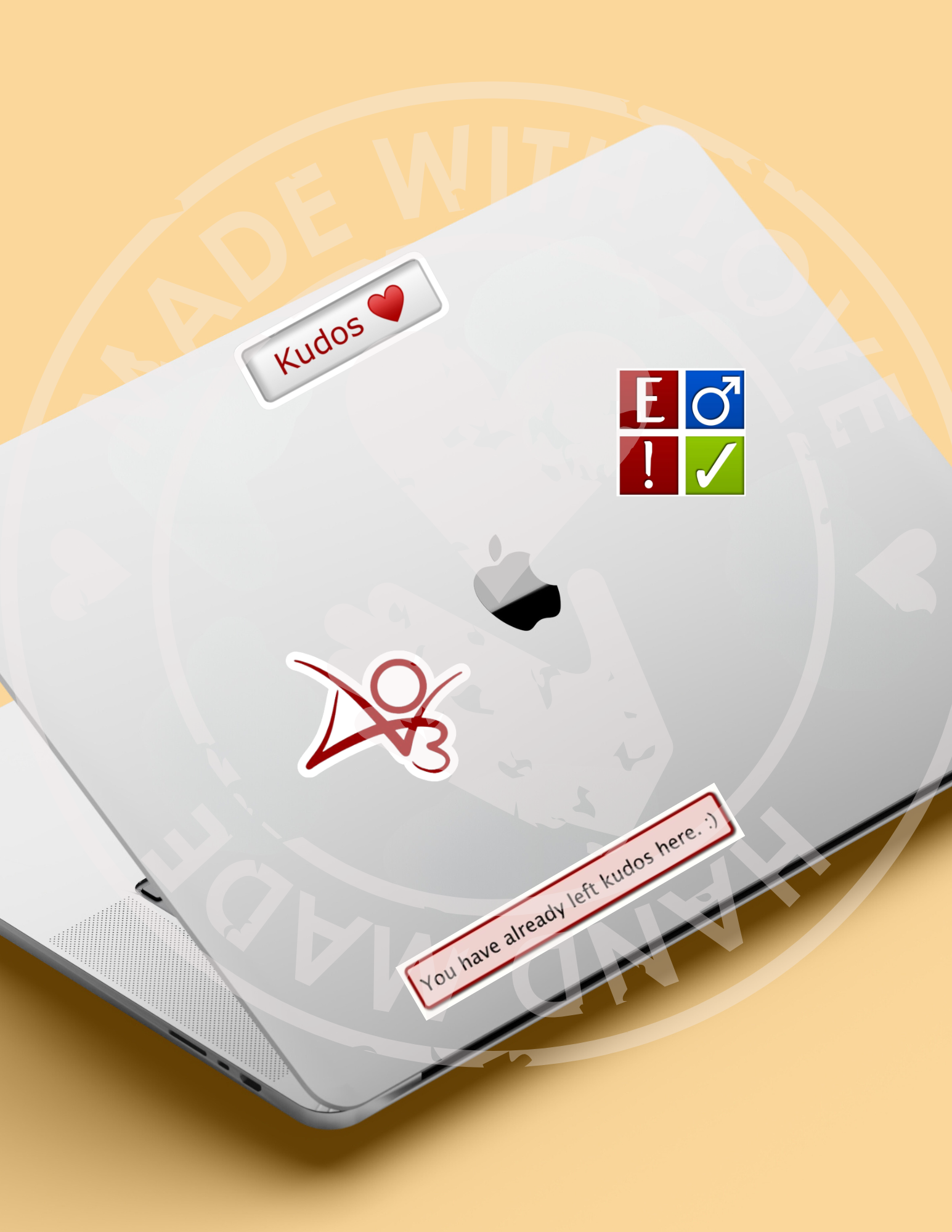 4-Pack AO3 Fanfiction Stickers