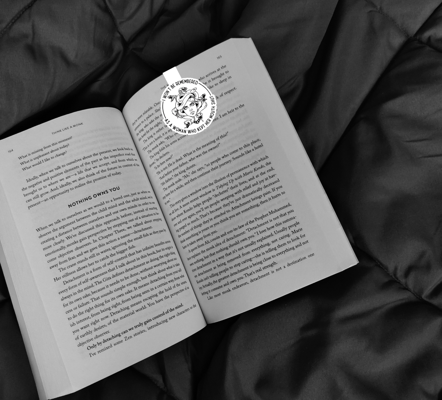 “I Won’t Be Remembered as a Woman Who Kept Her Mouth Shut” Handmade Magnetic Bookmark