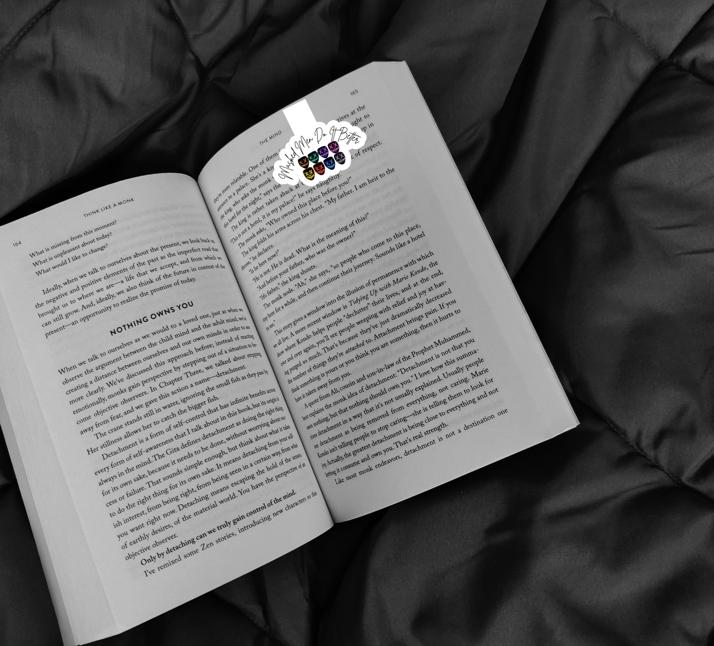 “Masked Men Do It Better” Handmade Magnetic Bookmark