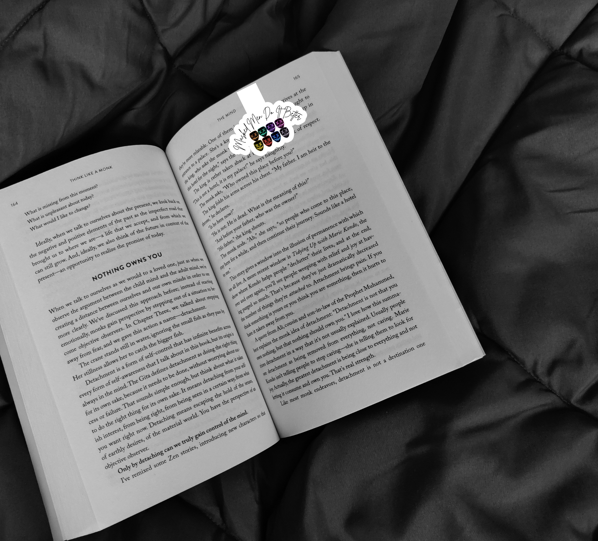 “Masked Men Do It Better” Handmade Magnetic Bookmark