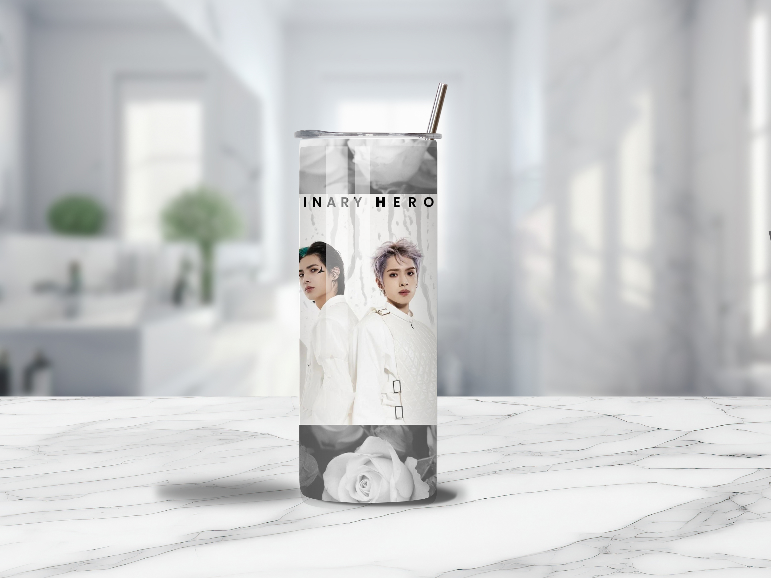 20 oz Xdinary Heroes Black & White Tumbler