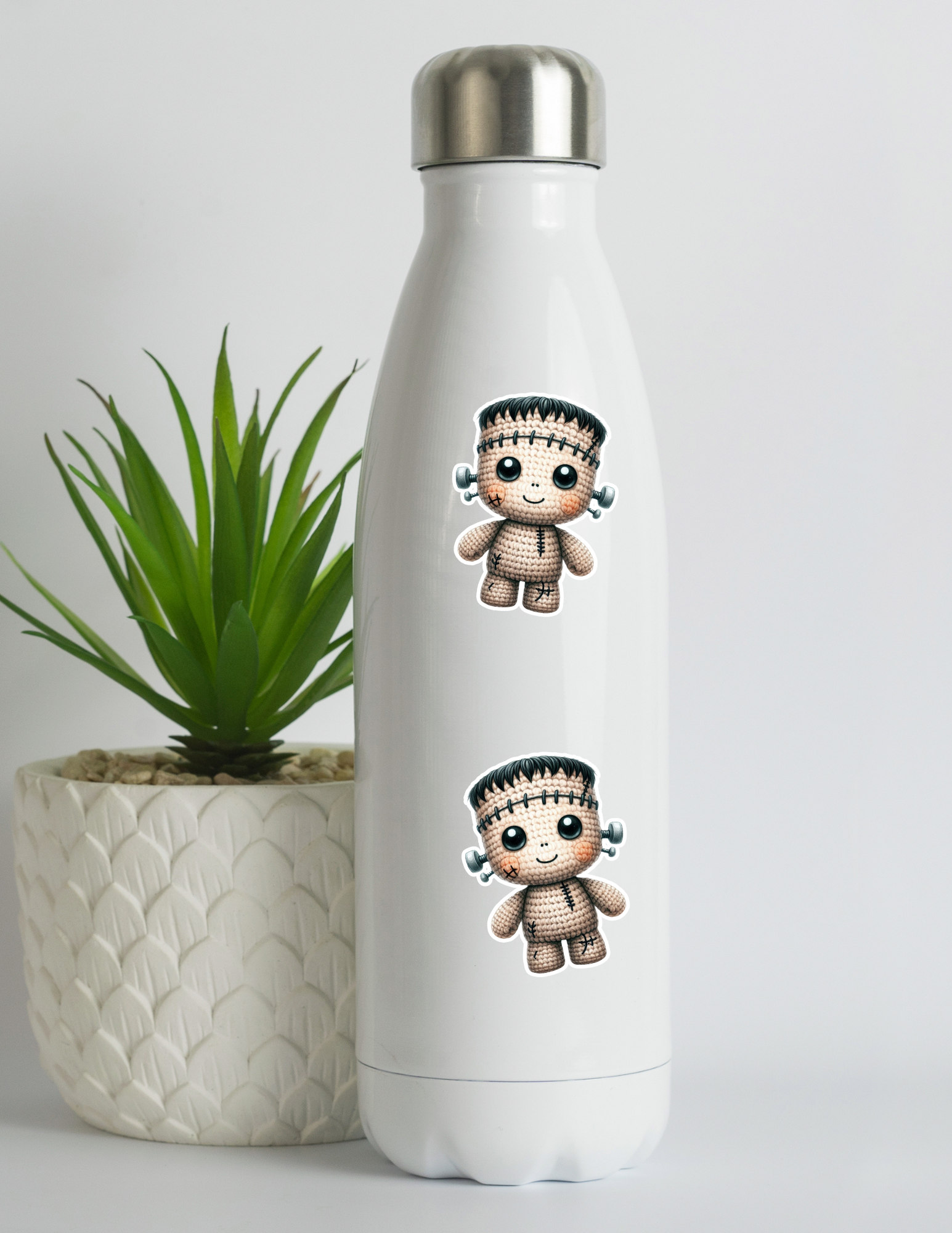 Crochet Frankenstein Kawaii Sticker