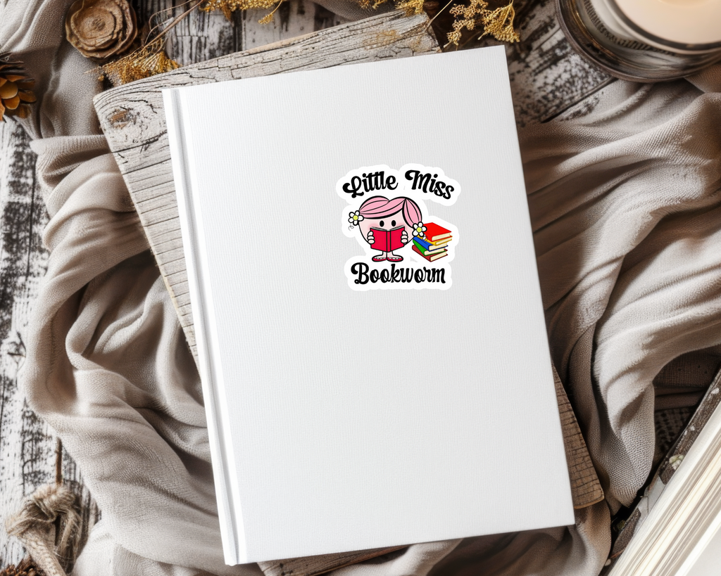 Little Miss Bookworm Sticker