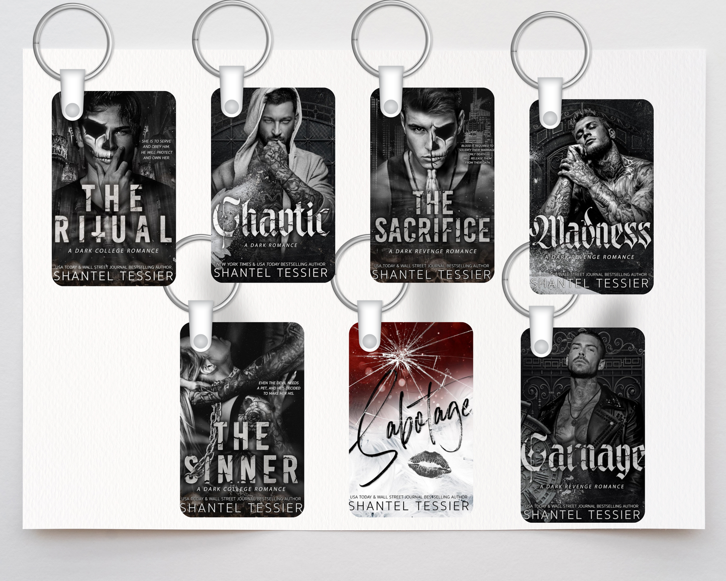 Book Series MDF Keychains | Bookish Accessories | ACOTAR, Fourth Wing, Rina Kent, Dark Romance, Fantasy Book Keychains