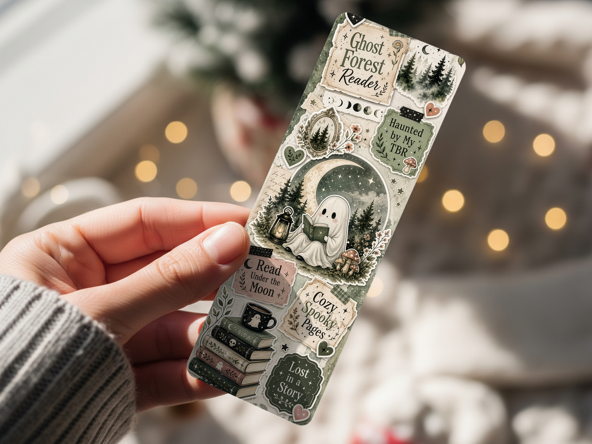 Halloween Bookmarks – Cozy Spooky Reading Collection | Cute Ghost & Pumpkin Bookmarks | Fall Book Lover Gift | Autumn Reading Accessories