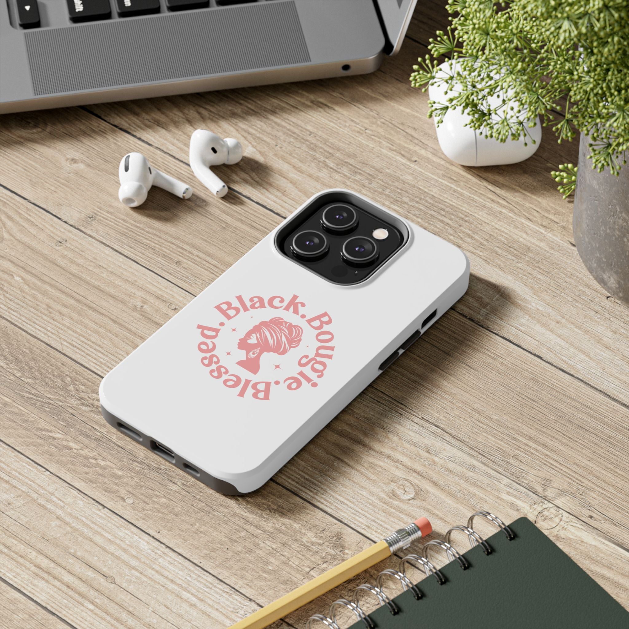 Black Bougie Blessed Phone Case – Impact Resistant for iPhone & Samsung