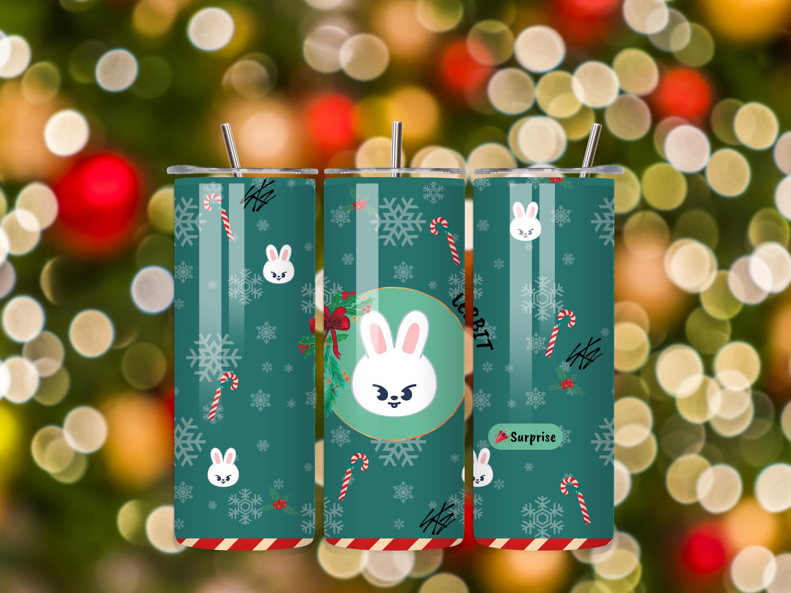 Christmas-Themed SKZOO Tumbler 20 oz Stainless Steel