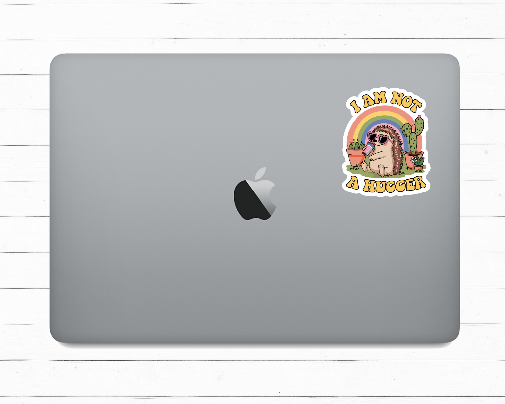 I am Not a Hugger Sticker