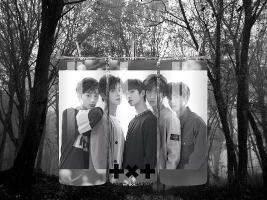 TXT Black & White Tumbler | Yeonjun, Soobin, Beomgyu, Taehyun, and HueningKai |