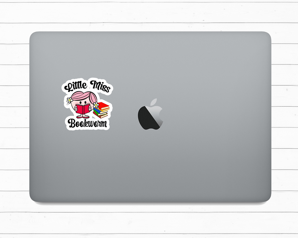 Little Miss Bookworm Sticker
