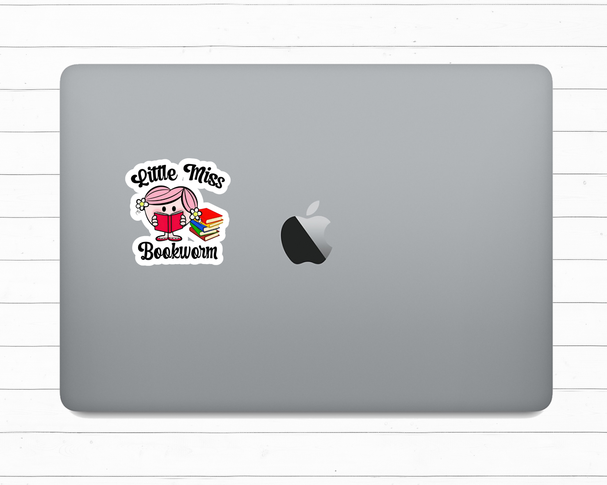 Little Miss Bookworm Sticker