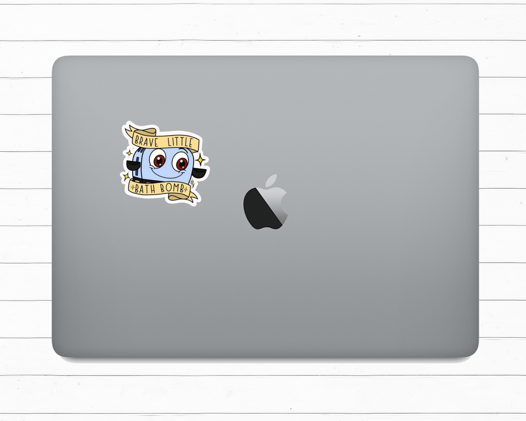 Brave Little Bath Bomb Sticker