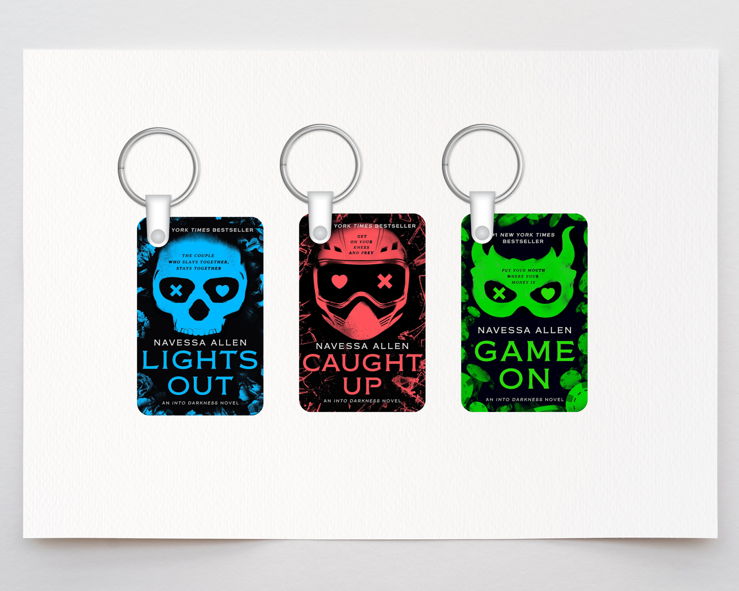 Book Series MDF Keychains | Bookish Accessories | ACOTAR, Fourth Wing, Rina Kent, Dark Romance, Fantasy Book Keychains
