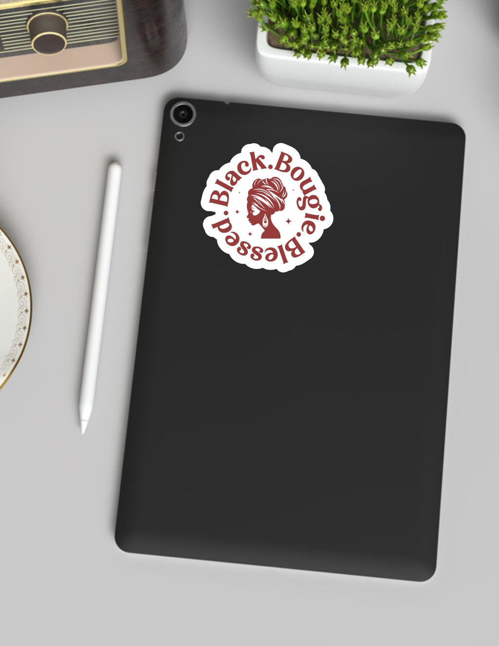 Black Bougie Blessed Sticker
