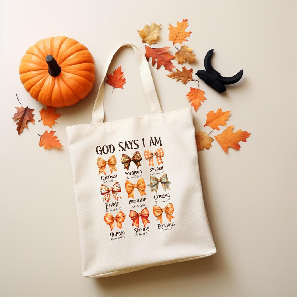 God Says I Am Tote Bag - Christian Affirmation Tote