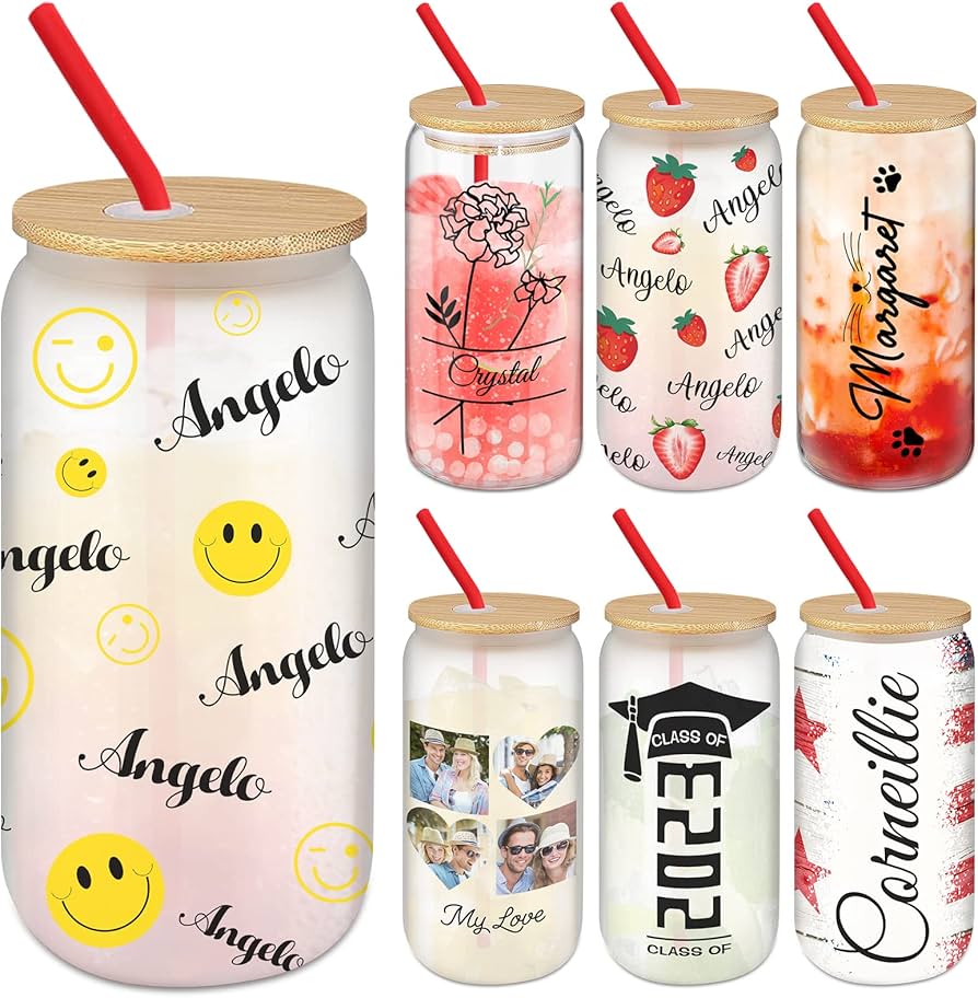 Custom Tumbler - Choice of 16 oz Glass or 20 oz Stainless Steel