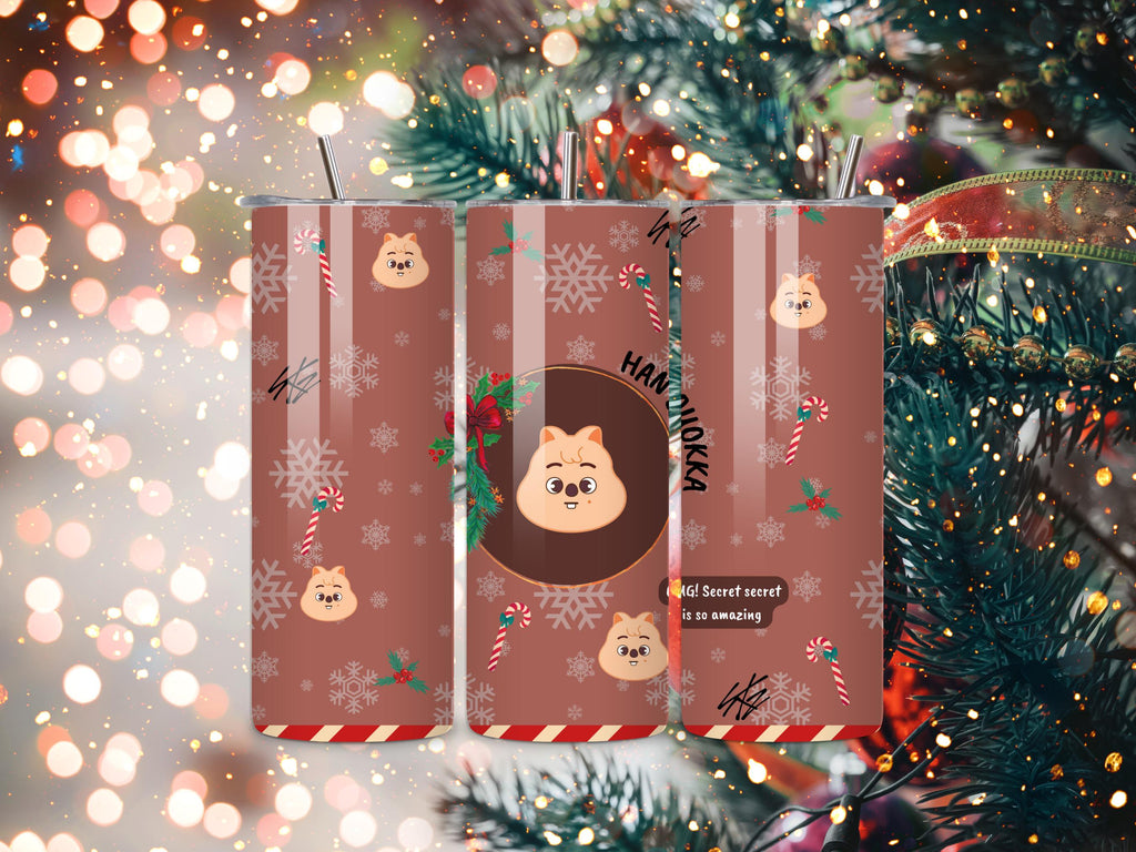 Christmas-Themed SKZOO Tumbler 20 oz Stainless Steel